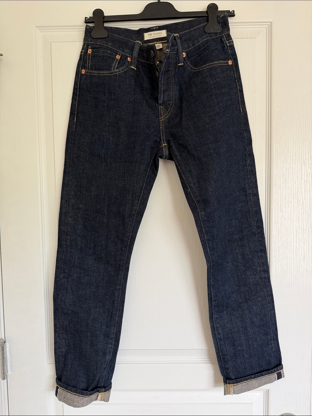 AE77 women’s Dark Indigo Straight Leg Jeans